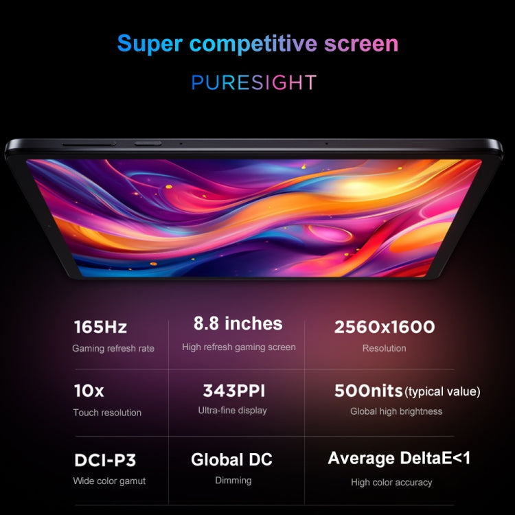 Lenovo LEGION Y700 2025 8.8 inch WiFi Gaming Tablet, 12GB+256GB, Android 14, Qualcomm Snapdragon 8 Gen3 Octa Core(Black) - free shipping - PMc TechLife - Order now!