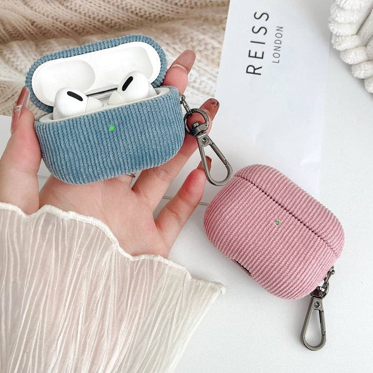 For AirPods 3 Corduroy Cloth Pattern Earphone Protective Case(Khaki) - For AirPods 3 by PMC Jewellery | Online Shopping South Africa | PMC Jewellery | Buy Now Pay Later Mobicred