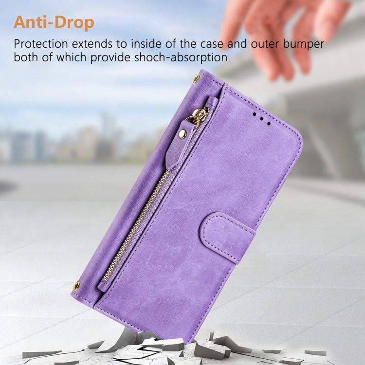 For Tecno Spark Go 2024 Multi-Card Slots Zipper Wallet Leather Phone Case(Purple) - free shipping - PMC Jewellery - Order now!