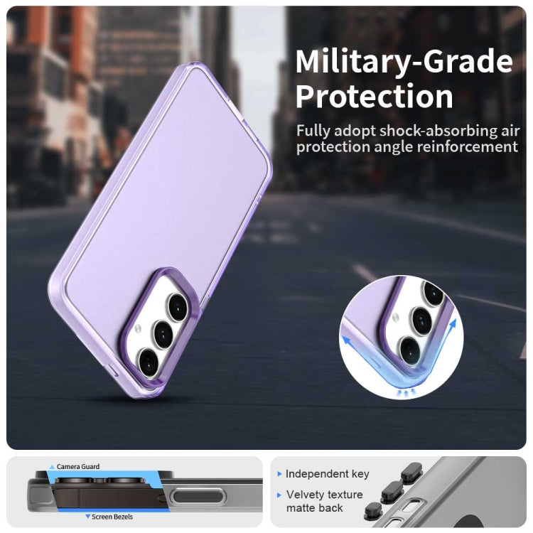 For Samsung Galaxy S25+ 5G Candy PC Hybrid TPU Shockproof Phone Case(Purple) - free shipping - PMC Jewellery - Order now!