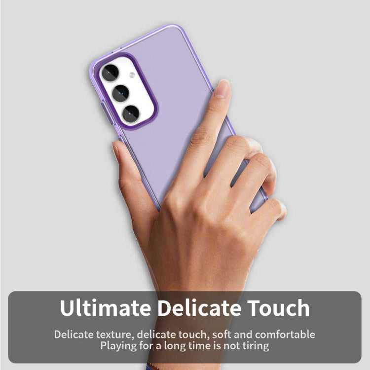 For Samsung Galaxy S25+ 5G Candy PC Hybrid TPU Shockproof Phone Case(Purple) - free shipping - PMC Jewellery - Order now!