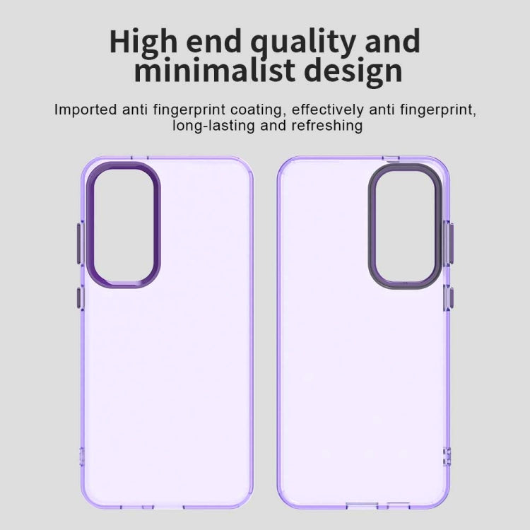 For Samsung Galaxy S25+ 5G Candy PC Hybrid TPU Shockproof Phone Case(Purple) - free shipping - PMC Jewellery - Order now!