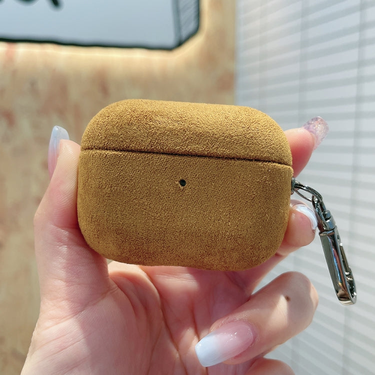 For AirPods Pro Turn Fur Bluetooth Earphone PC Protective Case(Yellow) - For AirPods Pro by PMC Jewellery | Online Shopping South Africa | PMC Jewellery | Buy Now Pay Later Mobicred