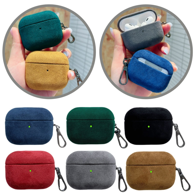 For AirPods Pro Turn Fur Bluetooth Earphone PC Protective Case(Black) - For AirPods Pro by PMC Jewellery | Online Shopping South Africa | PMC Jewellery | Buy Now Pay Later Mobicred