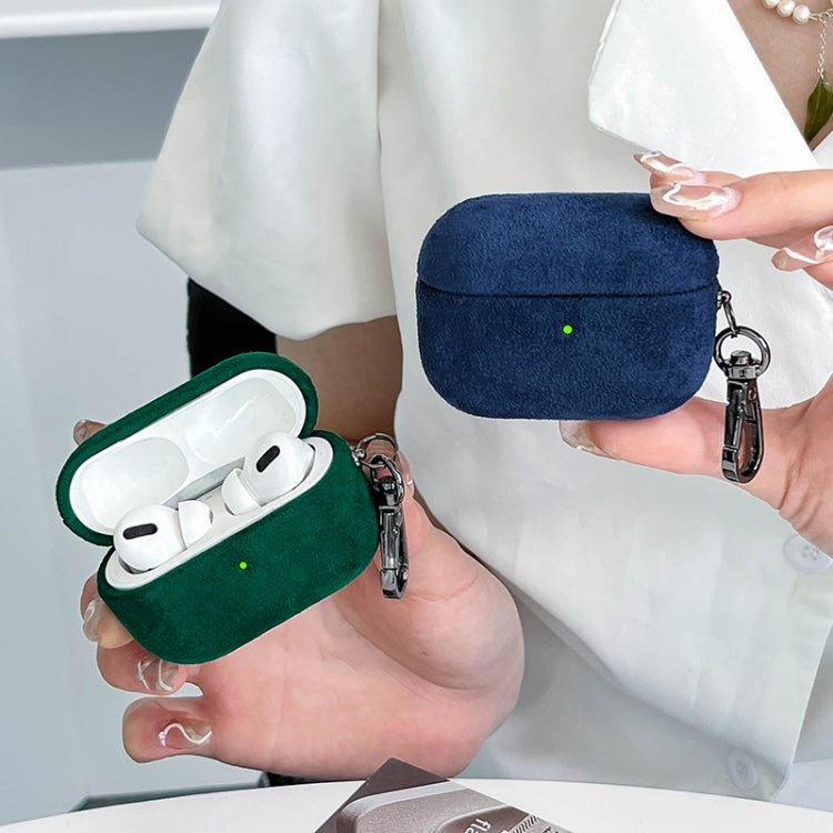 For AirPods Pro Turn Fur Bluetooth Earphone PC Protective Case(Green) - For AirPods Pro by PMC Jewellery | Online Shopping South Africa | PMC Jewellery | Buy Now Pay Later Mobicred