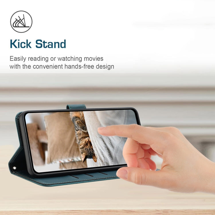 For Samsung Galaxy S25+ / S24+ 5G Embossed Kitten Phone Leather Case with Lanyard(Dark Green) - Galaxy S24+ 5G Cases by PMC TechLife | Online Shopping South Africa | PMC TechLife | Buy Now Pay Later Mobicred