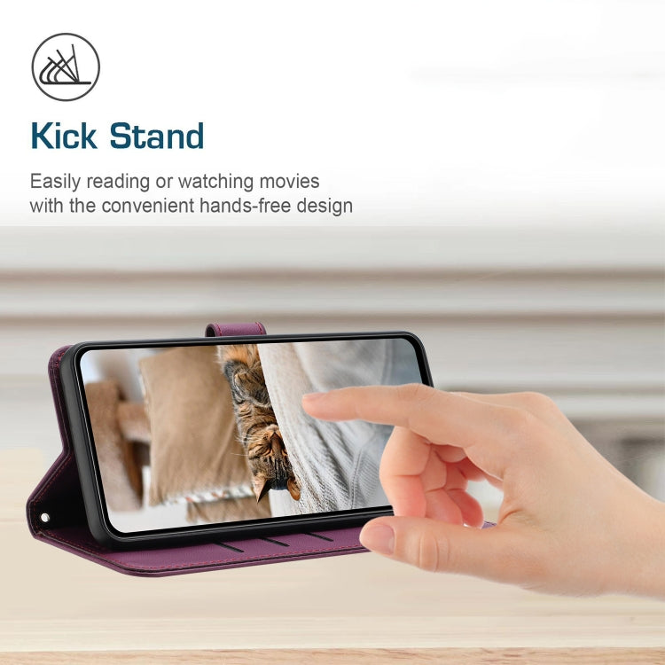 For Samsung Galaxy S25+ / S24+ 5G Embossed Kitten Phone Leather Case with Lanyard(Wine Red) - Galaxy S24+ 5G Cases by PMC TechLife | Online Shopping South Africa | PMC TechLife | Buy Now Pay Later Mobicred