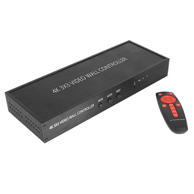 NK-BT88 4K 3x3 HDMI Video Wall Controller Multi-screen Splicing Processor with Remote Controller, Plug:UK Plug - free shipping - PMC TechLife - Order now!