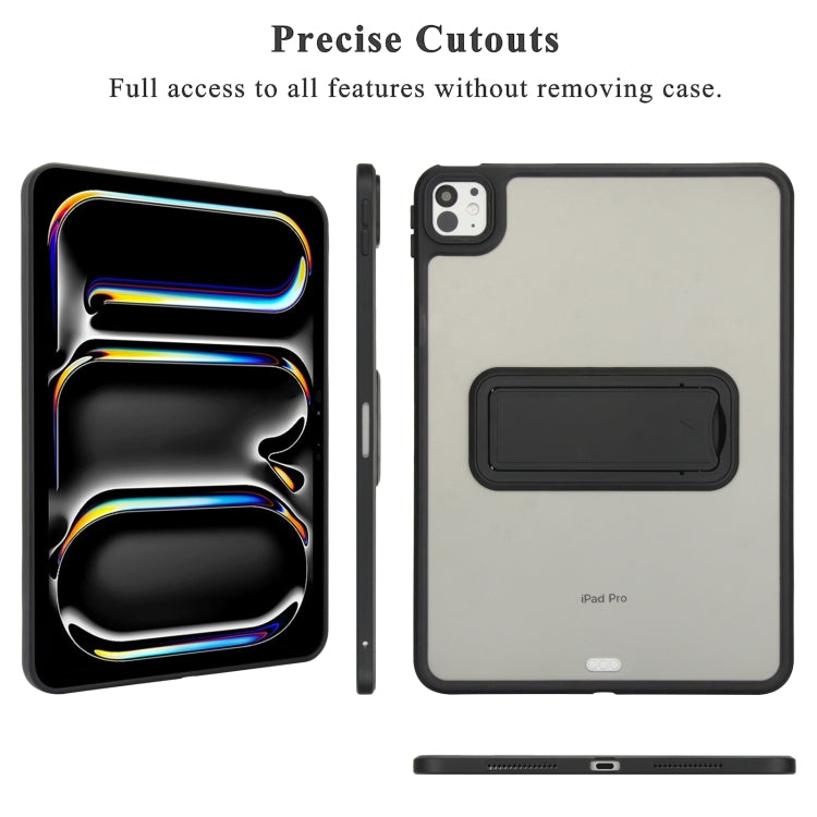 For iPad 2025 / 2022 Skin Feel Holder PC Hybrid TPU Tablet Case(Black) - free shipping - PMC Jewellery - Order now!