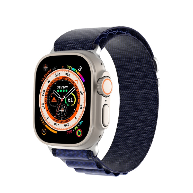 For Apple Watch 46mm / 49mm / 45mm / 44mm DUX DUCIS GS Series Nylon Loop Watch Band(Navy Blue) - free shipping - PMc TechLife - Order now!