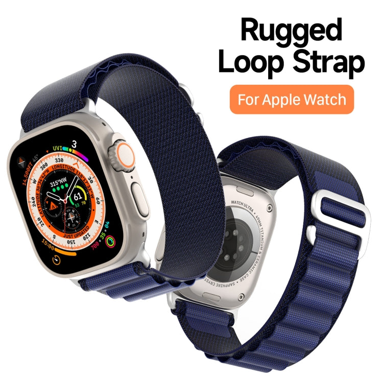 For Apple Watch 46mm / 49mm / 45mm / 44mm DUX DUCIS GS Series Nylon Loop Watch Band(Navy Blue) - free shipping - PMc TechLife - Order now!