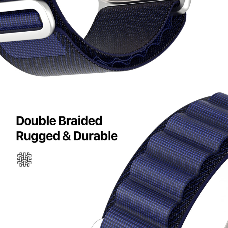 For Apple Watch 46mm / 49mm / 45mm / 44mm DUX DUCIS GS Series Nylon Loop Watch Band(Navy Blue) - free shipping - PMc TechLife - Order now!
