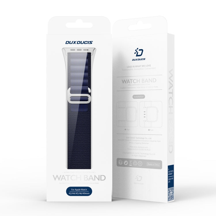 For Apple Watch 46mm / 49mm / 45mm / 44mm DUX DUCIS GS Series Nylon Loop Watch Band(Navy Blue) - free shipping - PMc TechLife - Order now!