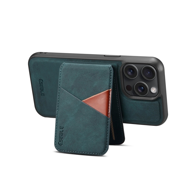 For iPhone 16 ESEBLE E2 Retro Texture Card Slots MagSafe RFID Leather Case(Dark Green) - free shipping - PMC Jewellery - Order now!