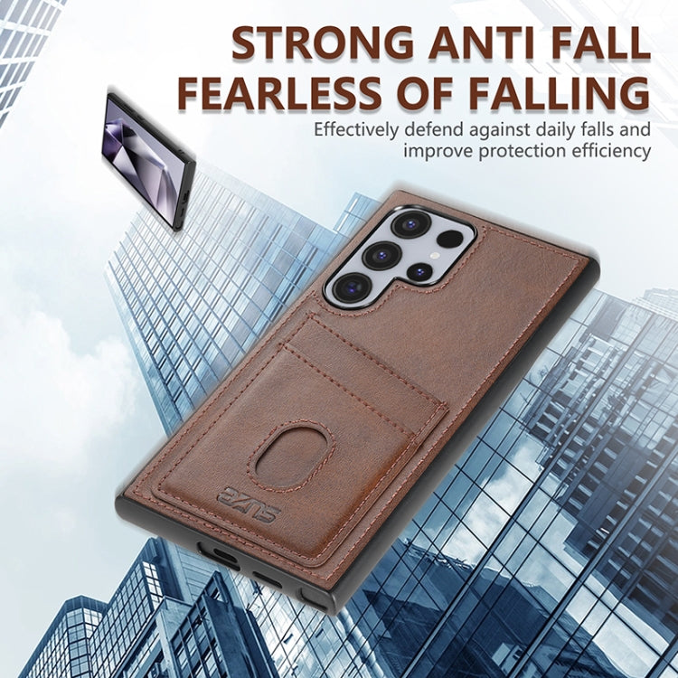 For Samsung Galaxy S24 Ultra 5G AZNS K1 Series Card Slot Business Phone Case(Pink) - free shipping - PMC Jewellery - Order now!