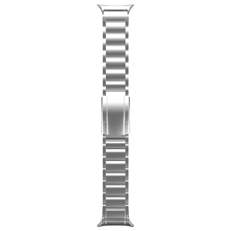 For Samsung Galaxy Watch Ultra 47mm Three Beads Tortoise Buckle Titanium Steel Watch Band(Silver) - free shipping - PMC TechLife - Order now!
