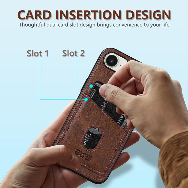 For iPhone 16e AZNS K1 Series Card Slot Business Phone Case(Black) - free shipping - PMc TechLife - Order now!