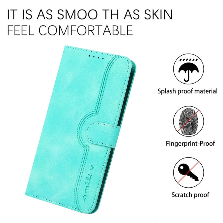 For Samsung Galaxy S25 5G Heart Pattern Skin Feel Leather Phone Case(Light Blue) - free shipping - PMC Jewellery - Order now!