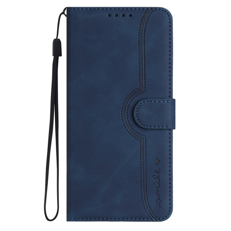 For Samsung Galaxy S25 5G Heart Pattern Skin Feel Leather Phone Case(Royal Blue) - Galaxy S25 5G Cases by PMC Jewellery | Online Shopping South Africa | PMC Jewellery | Buy Now Pay Later Mobicred