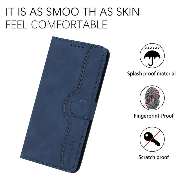 For Samsung Galaxy S25 5G Heart Pattern Skin Feel Leather Phone Case(Royal Blue) - Galaxy S25 5G Cases by PMC Jewellery | Online Shopping South Africa | PMC Jewellery | Buy Now Pay Later Mobicred