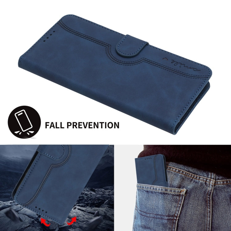 For Samsung Galaxy S25 Ultra 5G Heart Pattern Skin Feel Leather Phone Case(Royal Blue) - Galaxy S25 Ultra 5G Cases by PMC Jewellery | Online Shopping South Africa | PMC Jewellery | Buy Now Pay Later Mobicred