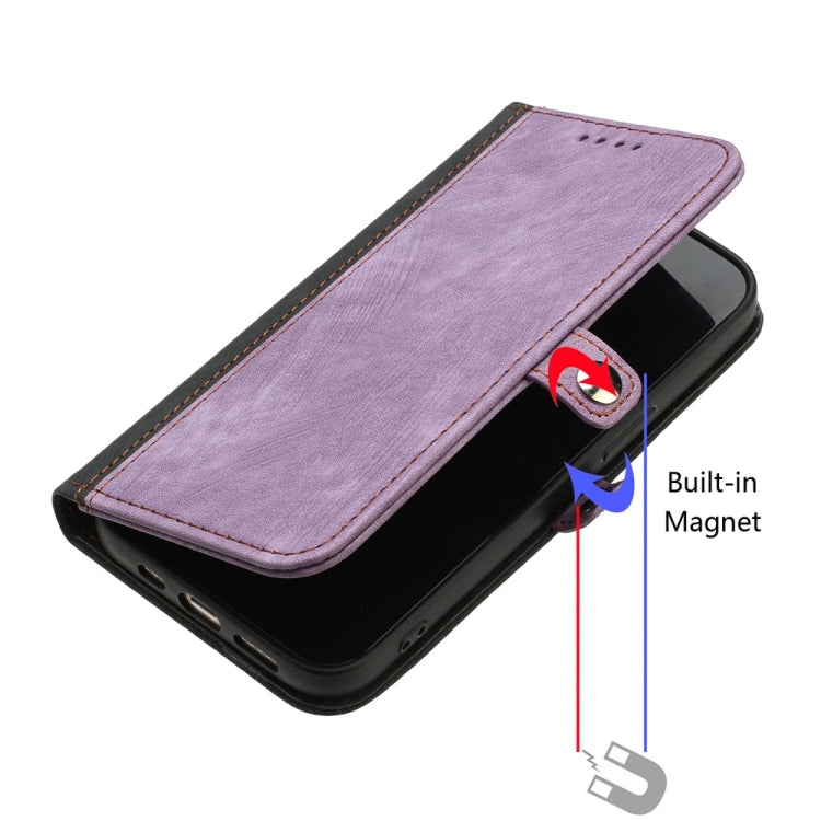 For Samsung Galaxy S25 5G Side Buckle Double Fold Hand Strap Leather Phone Case(Purple) - Galaxy S25 5G Cases by PMC Jewellery | Online Shopping South Africa | PMC Jewellery | Buy Now Pay Later Mobicred