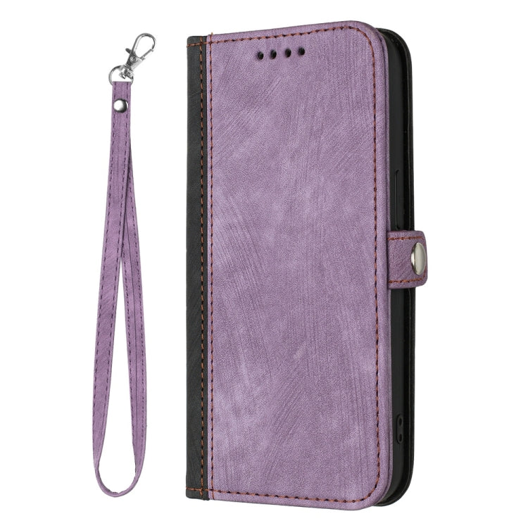 For Samsung Galaxy S25+ 5G Side Buckle Double Fold Hand Strap Leather Phone Case(Purple) - Galaxy S25+ 5G Cases by PMC Jewellery | Online Shopping South Africa | PMC Jewellery | Buy Now Pay Later Mobicred