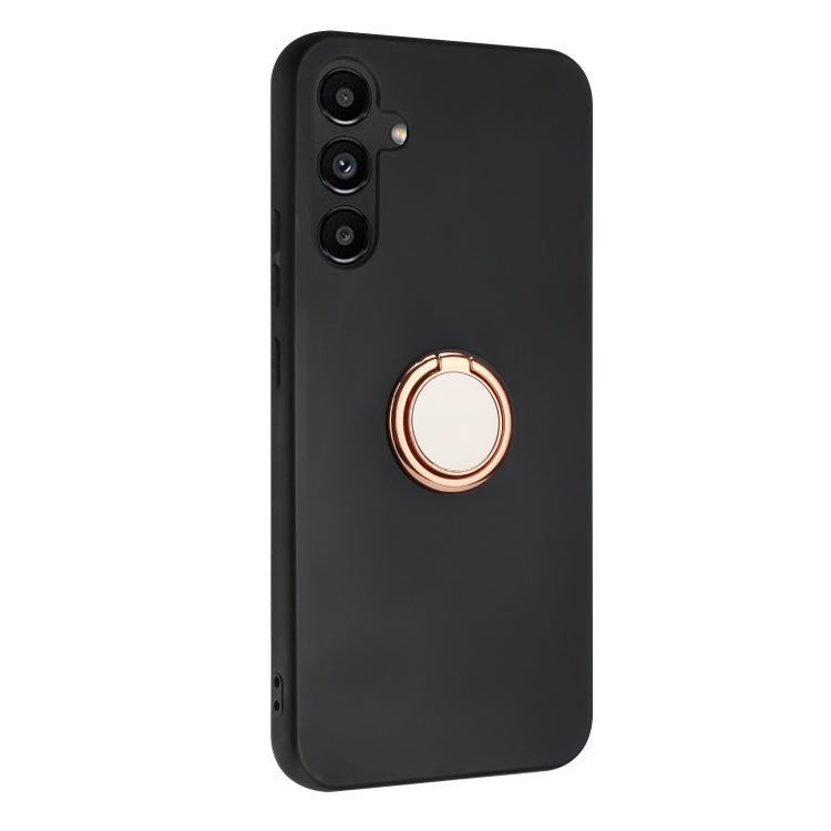 For Samsung Galaxy S25+ 5G Matte Ring Holder TPU Phone Case(Rose Gold) - Galaxy S25+ 5G Cases by PMC Jewellery | Online Shopping South Africa | PMC Jewellery | Buy Now Pay Later Mobicred