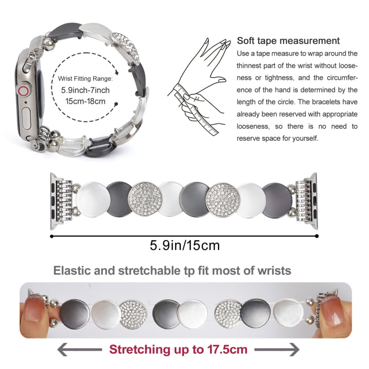 For Apple Watch 46mm / 49mm / 45mm / 44mm Alloy Chain Metal Watch Band(Silver Grey) - free shipping - PMC TechLife - Order now!
