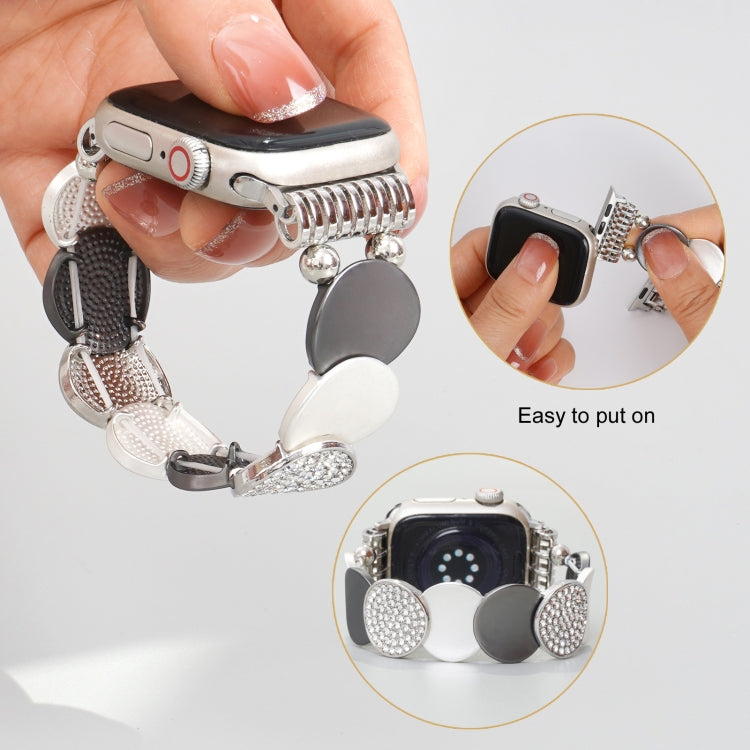 For Apple Watch 46mm / 49mm / 45mm / 44mm Alloy Chain Metal Watch Band(Silver Grey) - free shipping - PMC TechLife - Order now!