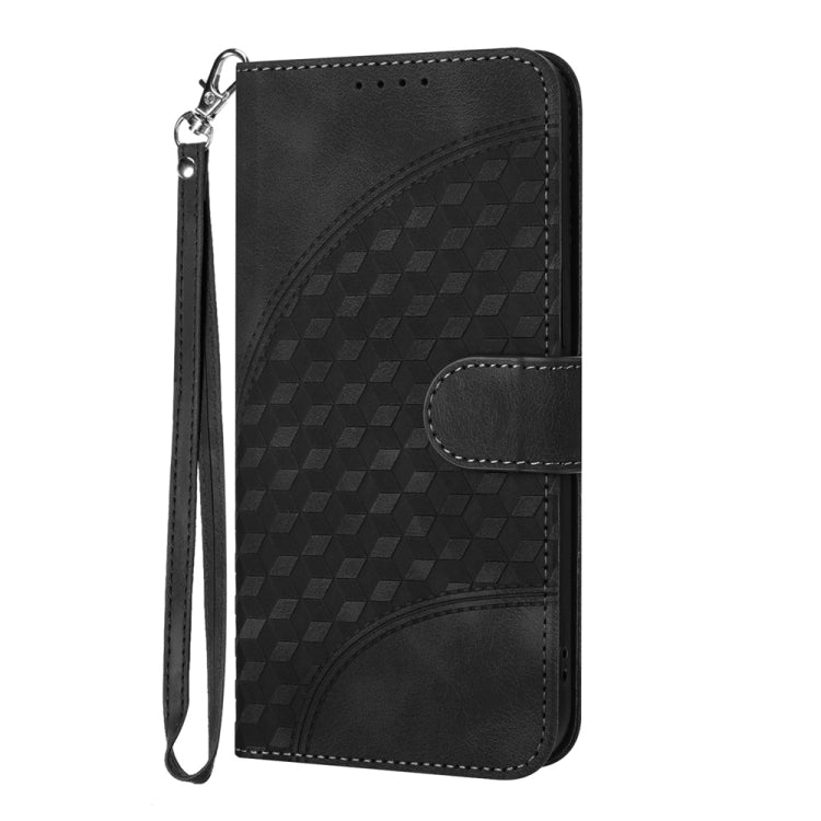 For Samsung Galaxy S25+ 5G Elephant Head Embossed Phone Leather Case with Lanyard(Black) - free shipping - PMC Jewellery - Order now!