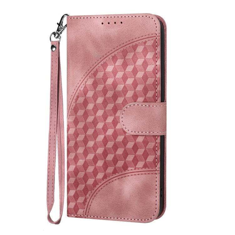 For Samsung Galaxy S25+ 5G YX0060 Elephant Head Embossed Phone Leather Case with Lanyard(Pink) - Galaxy S25+ 5G Cases by PMC Jewellery | Online Shopping South Africa | PMC Jewellery | Buy Now Pay Later Mobicred