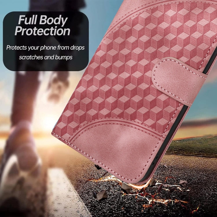 For Samsung Galaxy S25+ 5G YX0060 Elephant Head Embossed Phone Leather Case with Lanyard(Pink) - Galaxy S25+ 5G Cases by PMC Jewellery | Online Shopping South Africa | PMC Jewellery | Buy Now Pay Later Mobicred