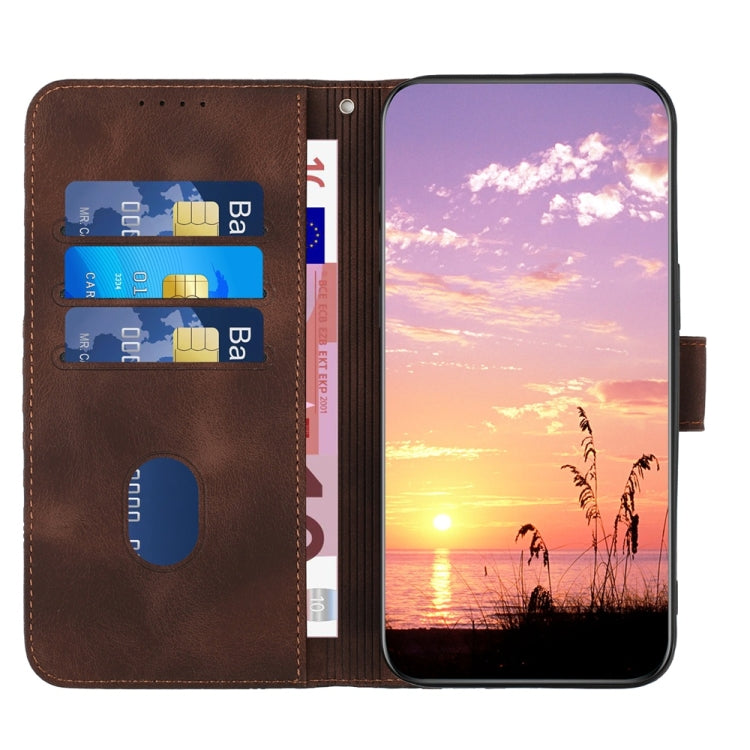 For Samsung Galaxy S25 Ultra 5G YX0060 Elephant Head Embossed Phone Leather Case with Lanyard(Coffee) - Galaxy S25 Ultra 5G Cases by PMC Jewellery | Online Shopping South Africa | PMC Jewellery | Buy Now Pay Later Mobicred
