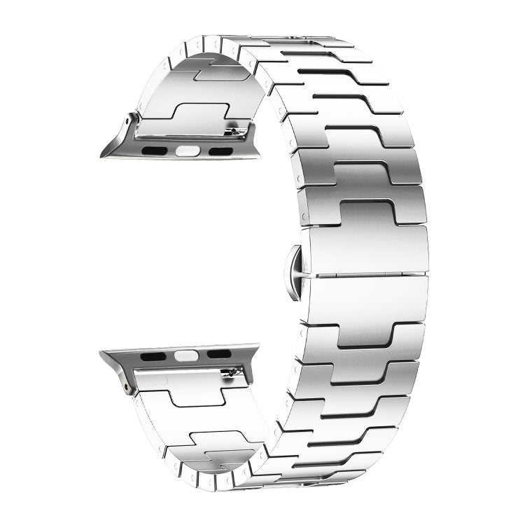 For Apple Watch 42mm / 41mm / 40mm / 38mm Side Release Stainless Steel Watch Band(Silver) - free shipping - PMC TechLife - Order now!