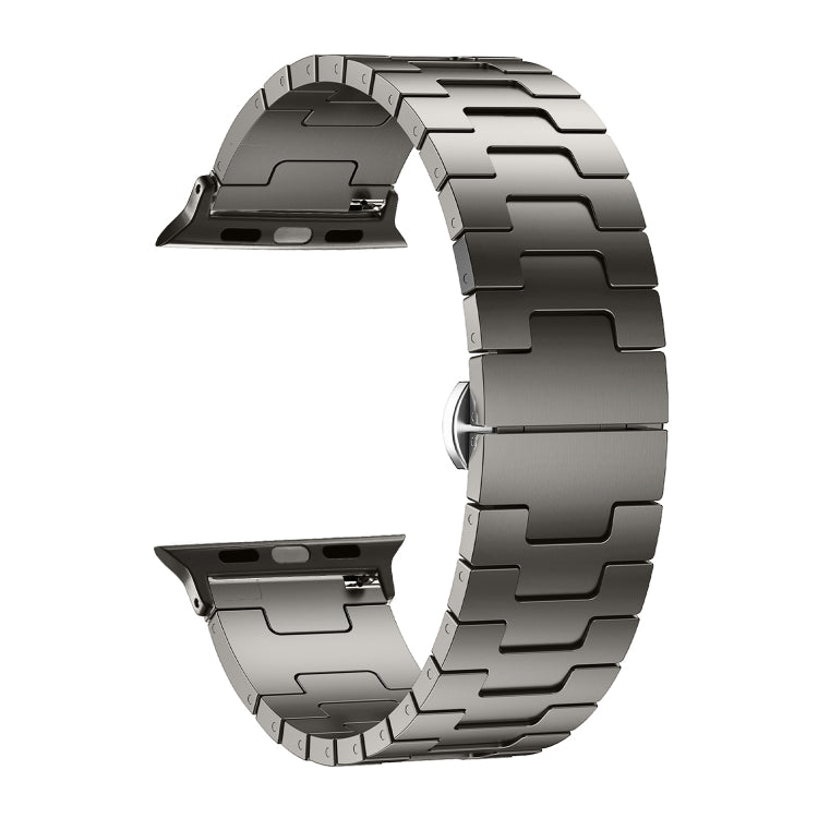 For Apple Watch 42mm / 41mm / 40mm / 38mm Side Release Stainless Steel Watch Band(Titanium) - free shipping - PMC TechLife - Order now!