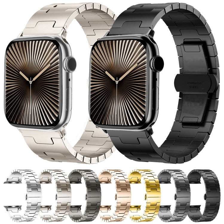 For Apple Watch 46mm / 49mm / 45mm / 44mm Side Release Stainless Steel Watch Band(Titanium) - free shipping - PMC TechLife - Order now!