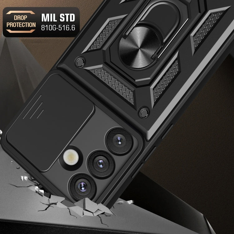 For Samsung Galaxy S25 5G Sliding Camera Cover Design TPU+PC Phone Case(Rose Gold) - Galaxy S25 5G Cases by PMC Jewellery | Online Shopping South Africa | PMC Jewellery | Buy Now Pay Later Mobicred