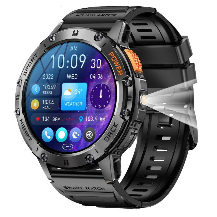 K65 1.43 inch Bluetooth Call Smart Watch, Support Heart Rate / Blood Oxygen(Black) - Smart Watches by PMC TechLife | Online Shopping South Africa | PMC TechLife | Buy Now Pay Later Mobicred