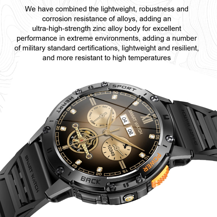 K65 1.43 inch Bluetooth Call Smart Watch, Support Heart Rate / Blood Oxygen(Black) - Smart Watches by PMC TechLife | Online Shopping South Africa | PMC TechLife | Buy Now Pay Later Mobicred