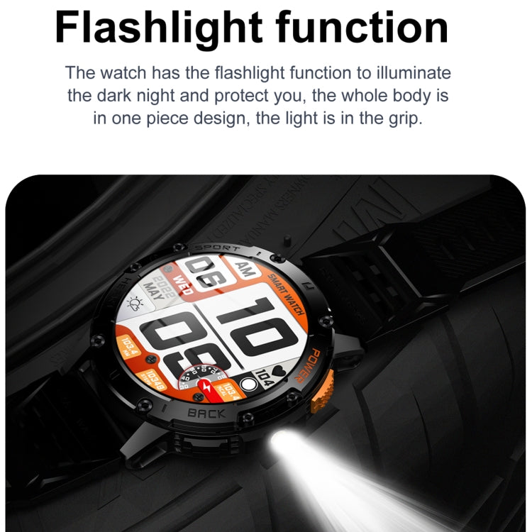 K65 1.43 inch Bluetooth Call Smart Watch, Support Heart Rate / Blood Oxygen(Black) - Smart Watches by PMC TechLife | Online Shopping South Africa | PMC TechLife | Buy Now Pay Later Mobicred