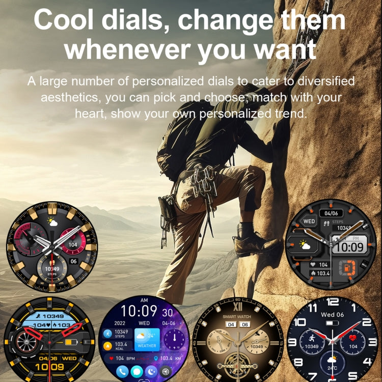 K65 1.43 inch Bluetooth Call Smart Watch, Support Heart Rate / Blood Oxygen(Black) - Smart Watches by PMC TechLife | Online Shopping South Africa | PMC TechLife | Buy Now Pay Later Mobicred