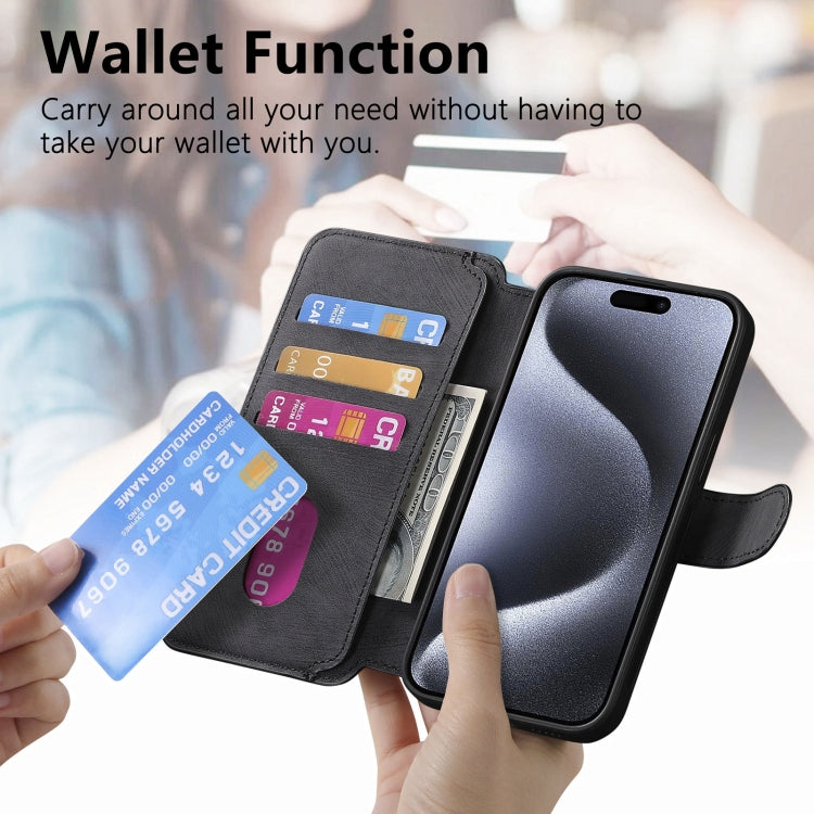 For iPhone 16 Pro CaseNeo MagSafe RFID Anti-theft Retro Leather Phone Case(Black) - free shipping - PMC Jewellery - Order now!