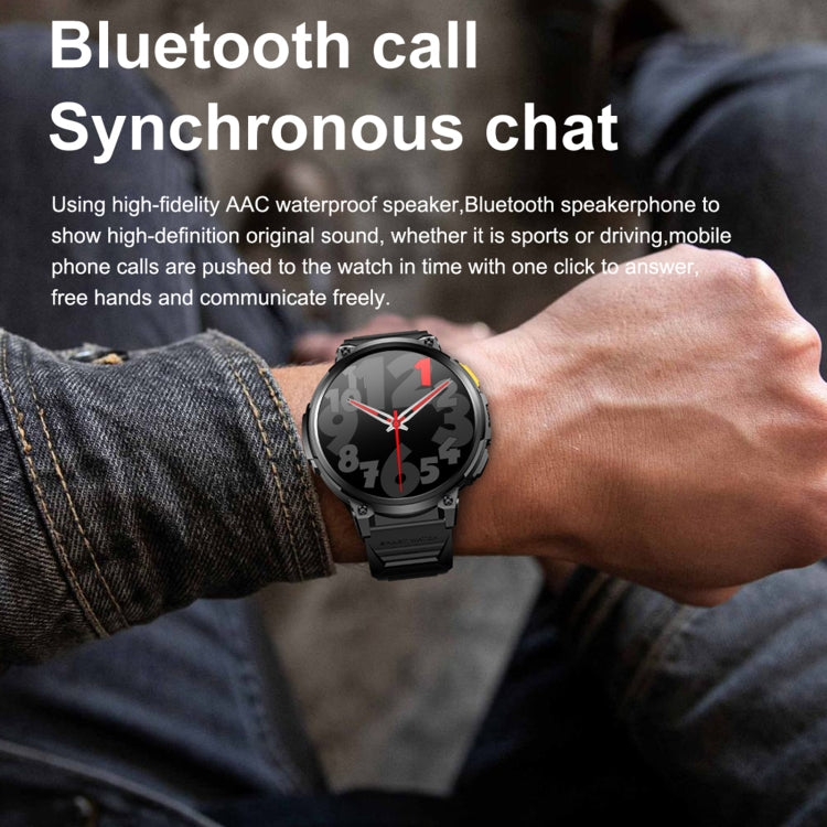 LEMFO K66 1.85 inch Bluetooth Call Smart Watch, Support Heart Rate / Blood Oxygen(Black) - free shipping - PMC TechLife - Order now!
