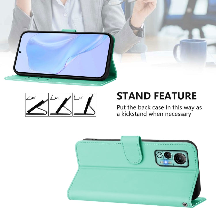 For Ulefone Note 14 Skin Feel Solid Color Leather Phone Case with Lanyard(Mint Green) - Ulefone Cases by PMC Jewellery | Online Shopping South Africa | PMC Jewellery | Buy Now Pay Later Mobicred