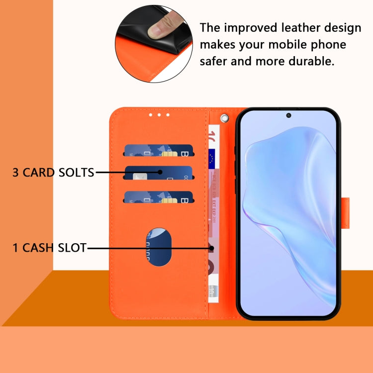 For Ulefone Note 18 Ultra Skin Feel Solid Color Leather Phone Case with Lanyard(Orange) - Ulefone Cases by PMC Jewellery | Online Shopping South Africa | PMC Jewellery | Buy Now Pay Later Mobicred