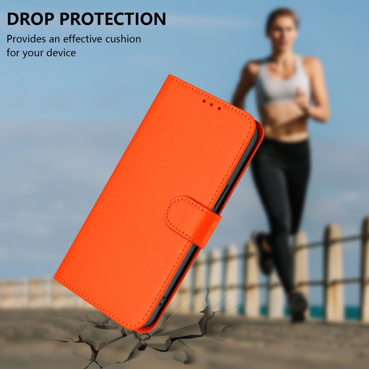 For Ulefone Note 18 Ultra Skin Feel Solid Color Leather Phone Case with Lanyard(Orange) - Ulefone Cases by PMC Jewellery | Online Shopping South Africa | PMC Jewellery | Buy Now Pay Later Mobicred