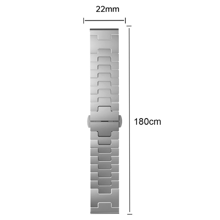 For Huawei GT4 46mm / GT5 46mm / GT5 Pro 22mm H-shaped Butterfly Buckle Stainless Steel Watch Band(Rose Gold) - free shipping - PMC TechLife - Order now!