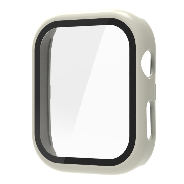 For Huawei Watch D2 Tempered Glass Film Integrated PC Watch Protective Case(Ivory White) - Watch Cases by PMC TechLife | Online Shopping South Africa | PMC TechLife | Buy Now Pay Later Mobicred