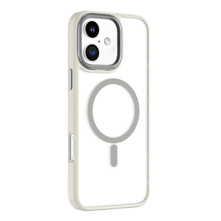 For iPhone 16 Mutural Skin Feel Series Frosted MagSafe Magnetic Phone Case(Grey) - free shipping - PMC Jewellery - Order now!